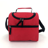 Telosports Lunch Box Insulated Lunch Bag refrigerated Tote Bag for Adults, Men, Women, Children, Office/School/Picnic Double-Layer refrigerated Bag (red)